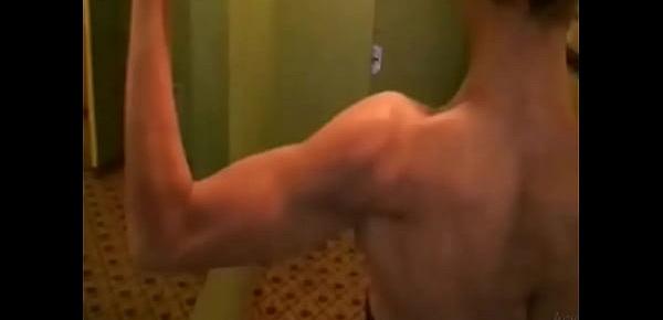  flexing biceps